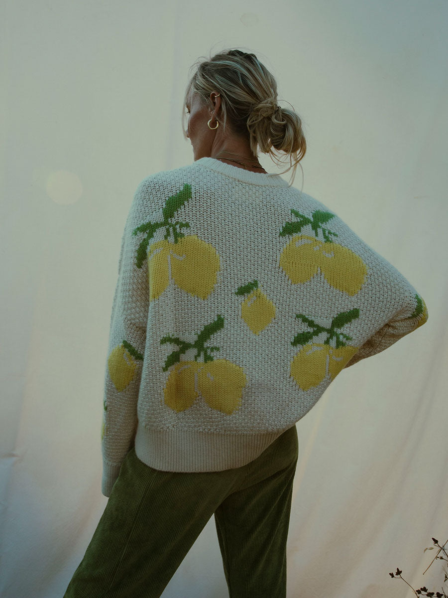 LEMONADE FAIR CASHMERE SWEATER