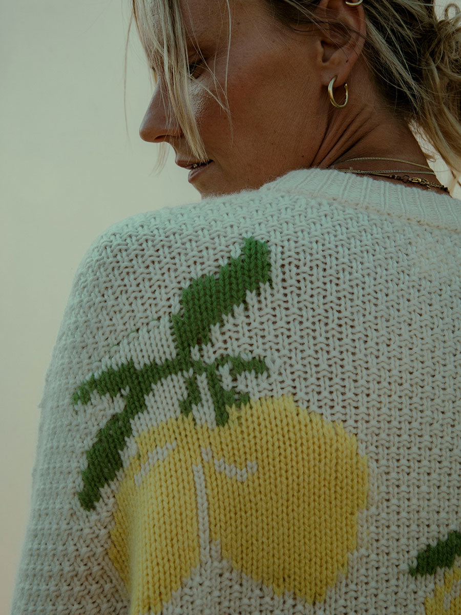 LEMONADE FAIR CASHMERE SWEATER