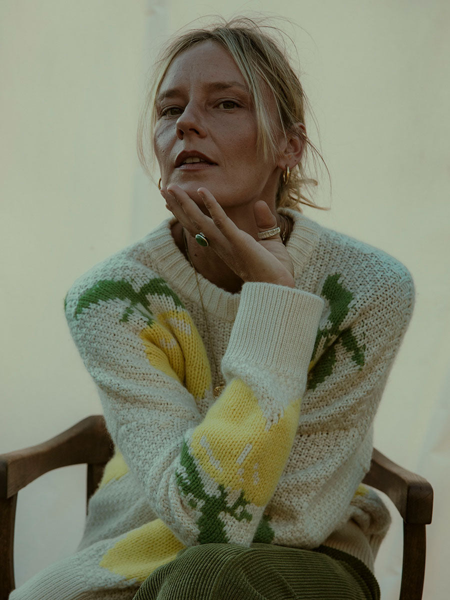 LEMONADE FAIR CASHMERE SWEATER