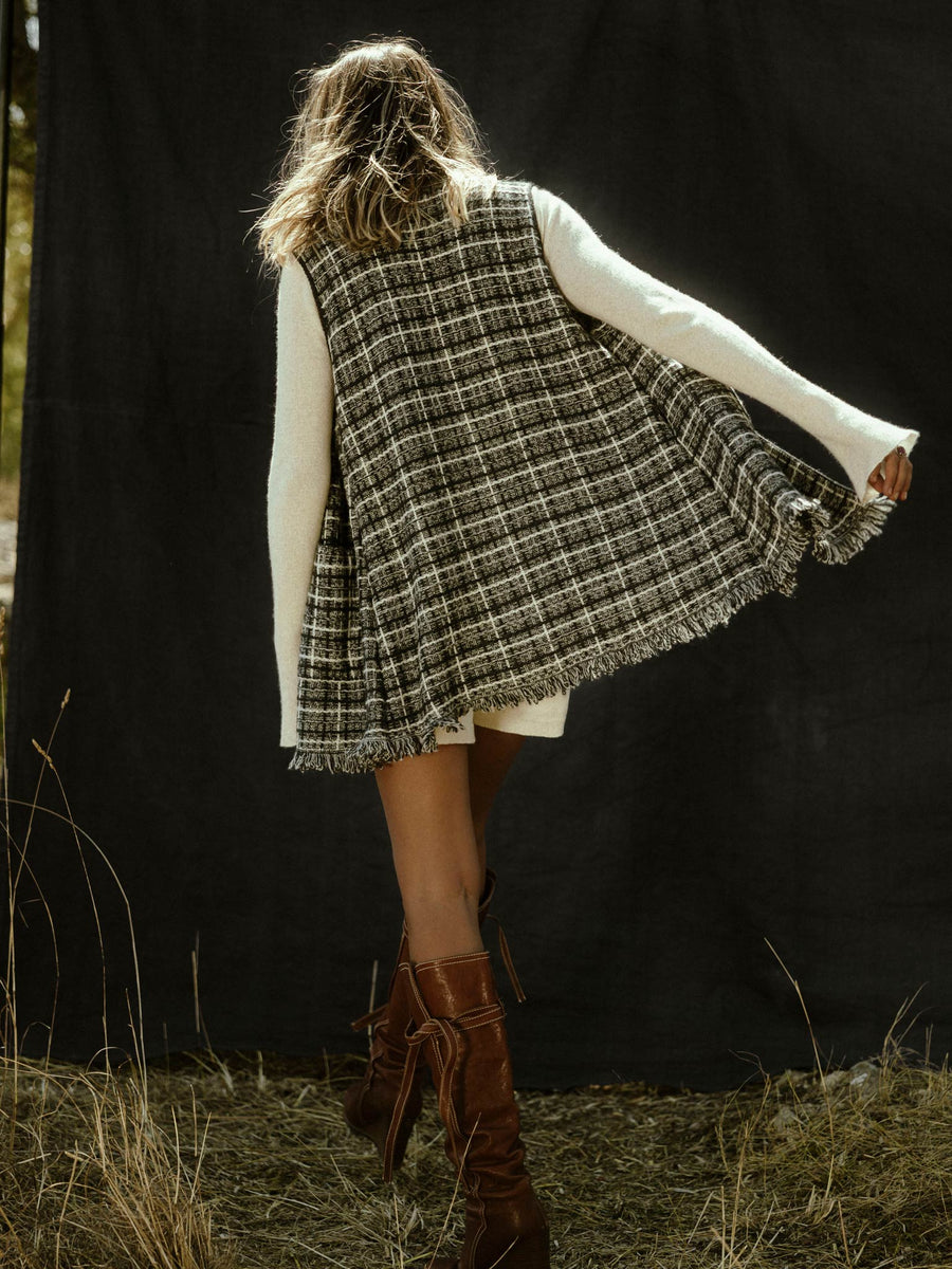 SIENNA FAIR KASCHMIR VESTDRESS